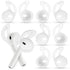 Apple AirPods Silicone Earbud Replacement Tips - 4 Pairs Anti-Slip Ear Hooks & Covers for Secure Fit.