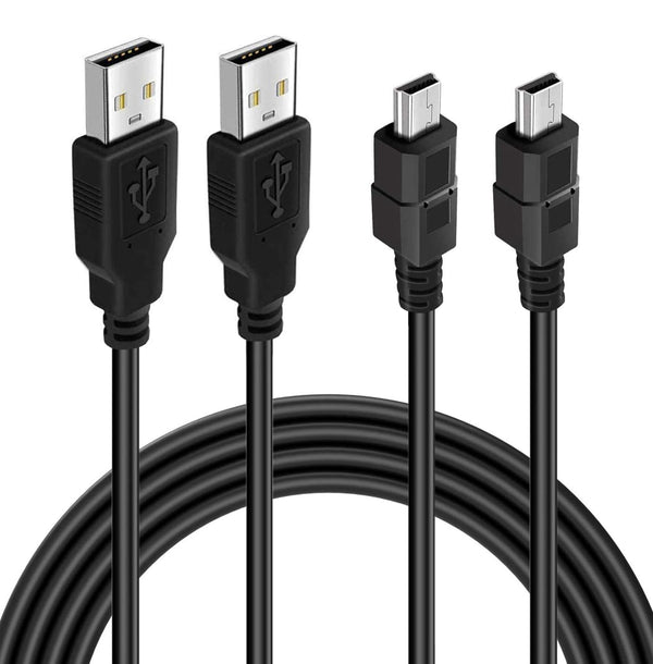 BATSOEASY 10ft Mini USB Cable, 2 Pack 10ft USB 2.0 to Mini B