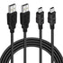 BATSOEASY 10ft Mini USB Cable, 2 Pack 10ft USB 2.0 to Mini B
