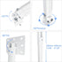 Suptek Extended Mini Projector Ceiling Mount Adjustable Wall Mount with Thread Adapters for Projector DVR Camera, Max