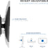 VIVO Height Adjustable 17 to 32 inch Single Monitor Articulating Wall Mount for Standing Workstations