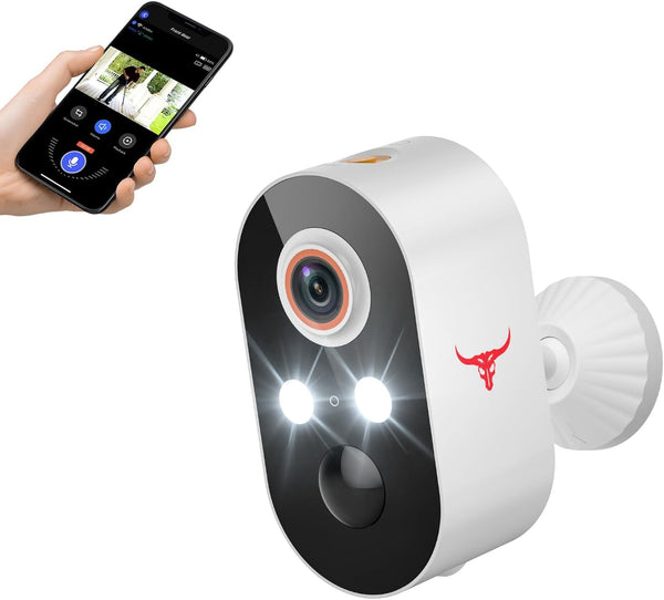Safemogulix Security Cameras Wireless Outdoor 1080P, 120 View, Battery Powered, 2.4GHz Wi-Fi Cameras