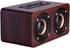 PUSOKEI Mini Bluetooth 4.2 Speaker, Wooden Stereo Loudspeakers, Portable Rechargeable Music Speakers with 3.5mm Input