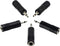 zdyCGTime 3.5mm to 6.35mm Adapter Mono Audio Male to Female Mic Plug Converter (5 Packs)
