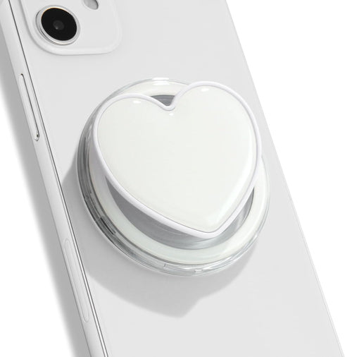 On The Grip OnTheGrip Cute Solid Macaron Color Heart Shape Collapsible Mobile Phone Grip Stand