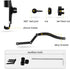 KUNGKIC for Mini R50 R52 R53 Hatch Auto Phone Holder, Aluminum Car Cradle, Rotatable Clip, Foldable Cell Phone Cradle