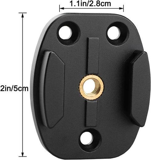 QR Mount with Pilot Holes – All Metal Quick Release Plate with 1/4”-20 Tripod Screw