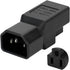 Dracaena 10 Pack IEC320 C14 Male to Nema 5-15R PDU USA UPS Extension Power Plug Adapter