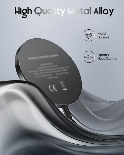 Magnetic Wireless Charger for Magsafe Charger - Made for iPhone 16/16 Pro/16 Pro Max/16 Plus/15/14/13/12 Series, 15W