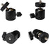 Generic 1/4" (2 Pack) Mini Ball Head, Swivel Mini Ball Head Screw Tripod Mount for LED Video Light, Microphone