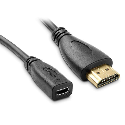 chenyang Micro HDMI to HDMI Adapter Cable for Tablet & Cell Phone, 20cm