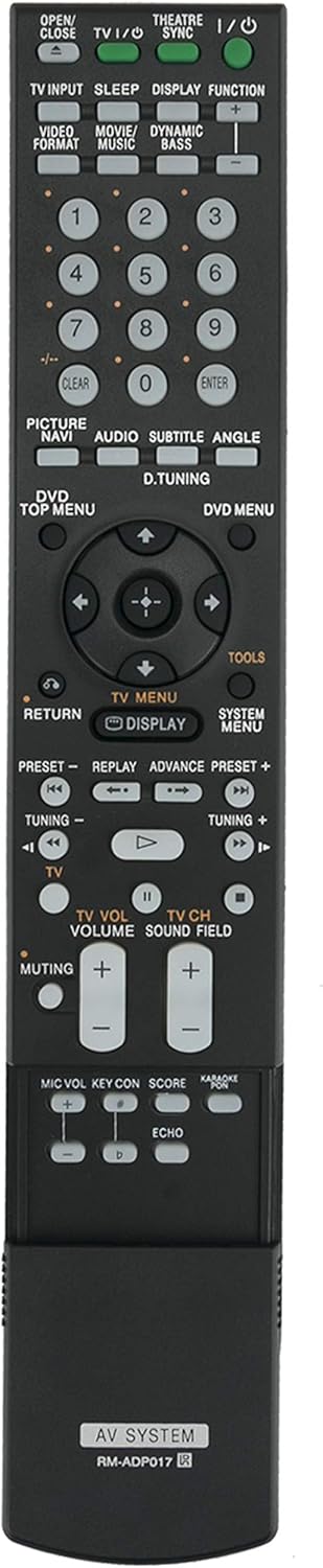 VINABTY RM-ADP017 Replaced Remote for Sony DVD Home Theatre System - Fits Multiple Models
