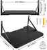 Projector Shelf, Wall Mount Floating Shelf, Projector Stand, Router Shelf for Xbox Series, PS5, PS4, Solid Wood Black-T