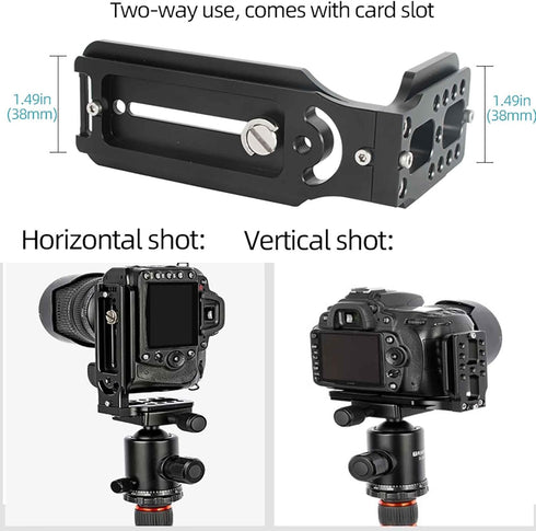 Sxbinyouli DSLR Camera L Bracket,Vertical Camera Mount,Quick Release Plate for Horizontal Vertical Photography