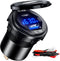 BATIGE PD 45W USB C Quick Charger 18W USB 3.0 Charger Socket Waterproof with Switch for 12V/24V Car Boat Marine