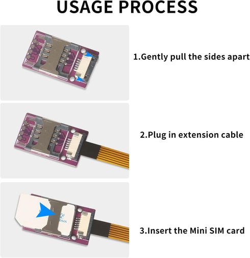 PinQiongZhe Solderable ESIM PCB Chip Soldering Points to ESIM External Card Holder MINI Card Extension Cable Wireless