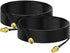 2-Pack RG174 3m 10 Bingfu WiFi Antenna Extension Cable RP-SMA Male to RP-SMA Female Bulkhead Mount Cable feet for WiFi