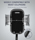 Double Phone Holder for Car Cup Holder – Flexible Neck, 360° Rotatable Cradle Car Phone Mount, Fits 2 iPhone, Samsung,