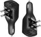 NDLBS 2Pack USB Car Charger, 2-in-1 Portable USB Car Charger with Foldable Plug for iPhone X XR XS 7 8 Plus