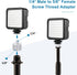 2 Pack 5/8" 1/4" Mic Stand Adapter, Female to Male Screw Thread Adapter for Microphone Stand, Camera Monitor, Tripod