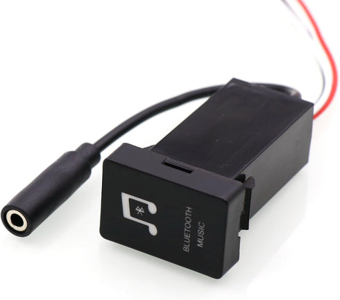 Car Bluetooth Music Adapter Module - Panel Installation AUX Output Use for Toyota, Camry, Corolla, Yaris, RAV4, Reiz,