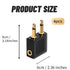 4 Pack Airplane Headphone Adapter, 3.5mm Male to 3.5mm Female Gold Plated Aircraft Headset/Earphone Adapter for in-Flight Entertainment System