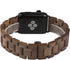 Wooden Watch Band for Apple Watch, Natural Hardwood Strap for iWatch Series 1-8, Walnut (42/44/45mm)