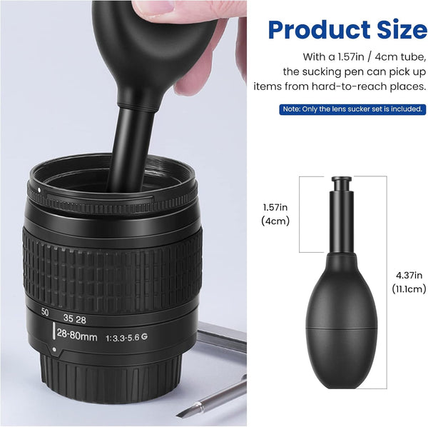 Neewer 8-in-1 Lens Sucker Kit - IC Pick Up Vacuum Suction Pen with 7 Interchangeable Cups for Lens Repair