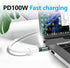 USB C Magnetic Adapter 24 pin Straight 2 Pack PD 100W Fast Charging 10Gbs Data Transfer USB3.1