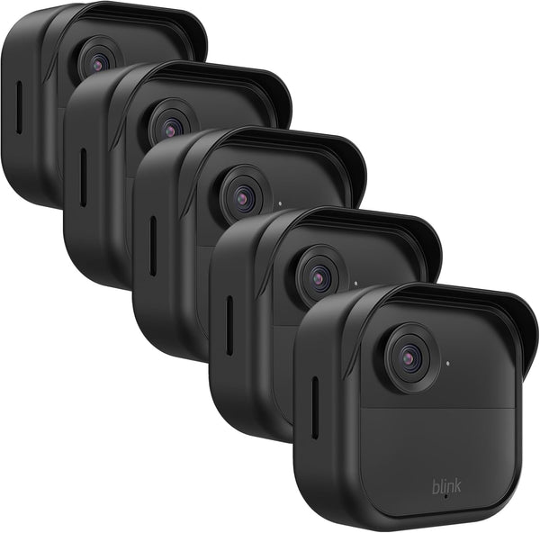 Silicone Case Cover for All-New Blink Outdoor 4 (4th Gen), Weatherproof Protection for Home Security Camera, Black, 5