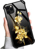 TnXee Golden Butterfly Rose Flower Case for iPhone XR - Stylish Pattern Design Case for Men & Women Gifts.