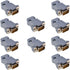 Oiyagai 10 Sets DB15 VGA Male Connector Kit, HD15 Solder Cup with Plastic Hoods, 15-Pin D-Sub Plug