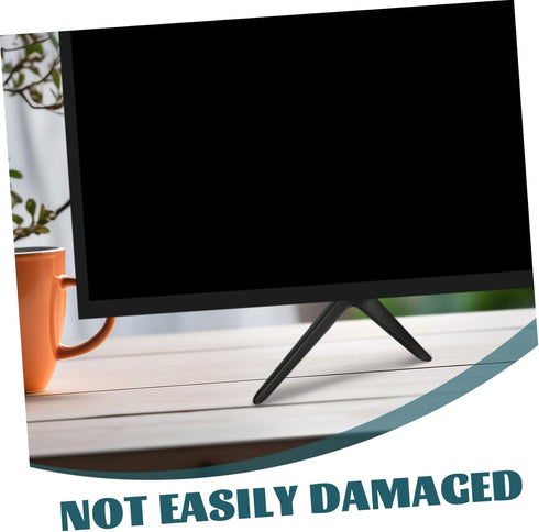 Healifty Double Hole Tv Stand Legs Adjustable Plastic Feet Replacement Base for Flat Screen Tvs Compatible