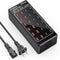 USB Charger Block 100W (20A), 24 Port Multiple USB Charger Station, Desktop USB Wall Charger for Apple & Samsung