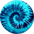 PopSockets PopGrip: Swappable Grip for Phones & Tablets - Tie Dye Blue Sea Swirl Spiral Colorful Psychedelic Hippie