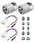 WUMZIJ 2 Pcs 12V RS550 40000RPM Electric Motor Drive Engine for Power Wheel