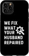 iPhone 11 Pro Funny Handyman Reparation Guys Plumbers DIY Home Renovation Case