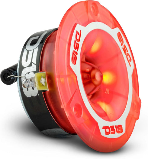 DS18 PRO-TW1L 3.8" RGB Aluminum Super Bullet Tweeter - 2 Speakers, 400W Max, 200W RMS, Built-in Crossover