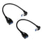 UCEC USB 3.0 Extension Cable, Male to Female 90 Degree Short Extension Cord, 6 Inch, 2 Pack (Black)