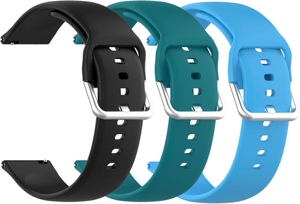 3 Pack Replacement Bands for Cubitt Jr Smart Watch, Soft Silicone Adjustable Sport Strap for Kids and Teens
