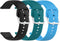 3 Pack Replacement Bands for Cubitt Jr Smart Watch, Soft Silicone Adjustable Sport Strap for Kids and Teens
