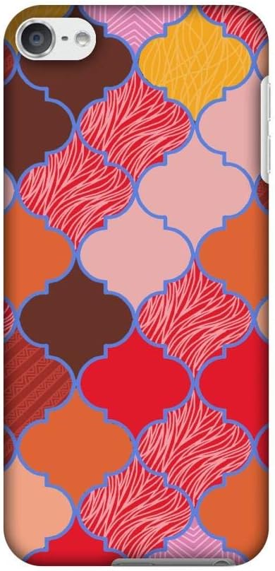 AMZER Slim Fit Handcrafted Designer Printed Snap On Hard Shell Case for iPod Touch 6th Gen - Christmas Red HD Color,