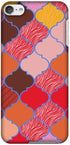 AMZER Slim Fit Handcrafted Designer Printed Snap On Hard Shell Case for iPod Touch 6th Gen - Christmas Red HD Color,