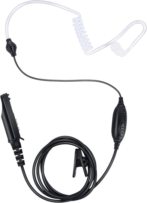 UV9R Ptt Mic Earpiece - Two Way Radio Headset with Acoustic Tube for Baofeng Walkie Talkie, UV 9R Pro Plus
