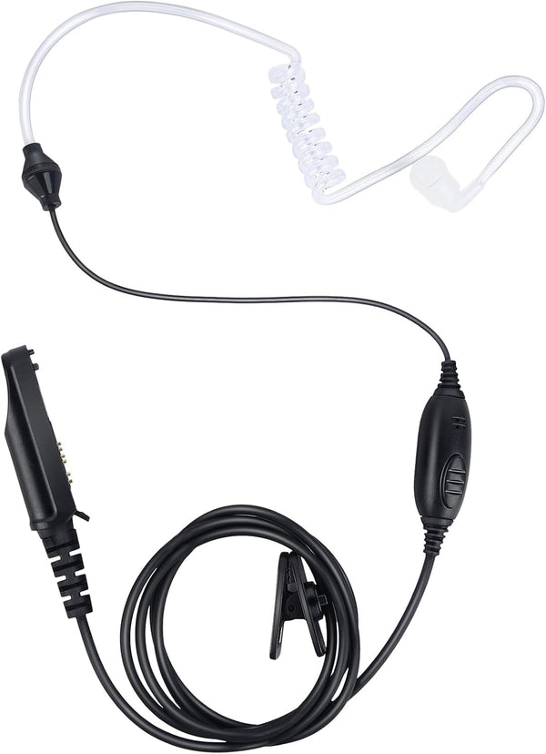 UV9R Ptt Mic Earpiece - Two Way Radio Headset with Acoustic Tube for Baofeng Walkie Talkie, UV 9R Pro Plus