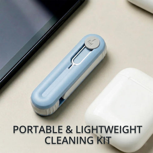 3-in-1 2.8in Electronic Cleaning Kit for Earbuds Phone, Cleaner Tool with High-Density Brush SIM Ejection Pin, Portable