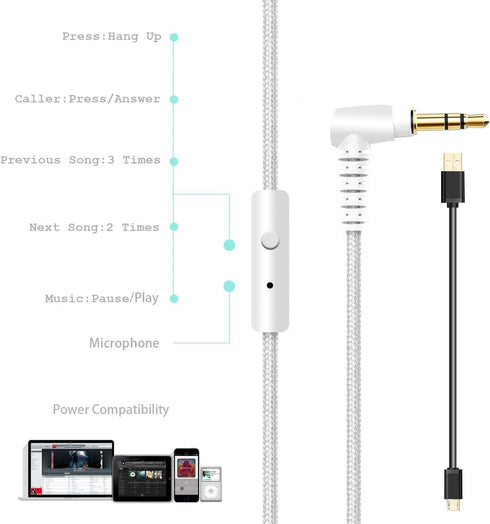 Riwbox XBT-80 Bluetooth Headphones, Folding Stereo Wireless Over Ear with Microphone and Volume Control, Wireless and