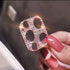Omorro Bling Lens Protector for iPhone 12 Pro Max, 3D Glitter Crystal Diamond Camera Cover, Rose Gold (2 Pack)