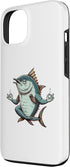 Tuna Practicing Mindfulness Meditation Zen 13 Meditation Tuna Yoga Pose Relaxing Animal Case for iPhone