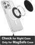 metisinno Magnetic Base Basic, Compatible with PopSocket Phone Grips and iPhone MagSafe Cases (Black)